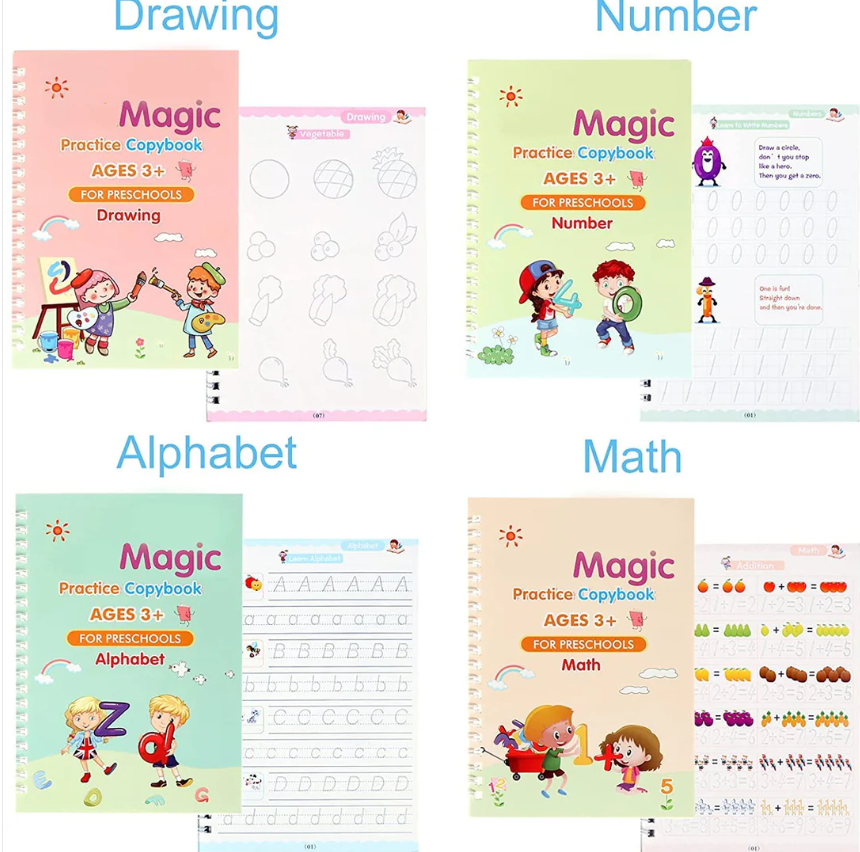 Magic Practice Book - Set of 4 Books